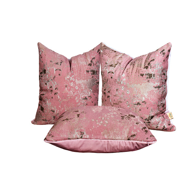 Luxury Patina, velvet throw pillow cover ( Light Pink Cushion Cover) - GLARA HOME