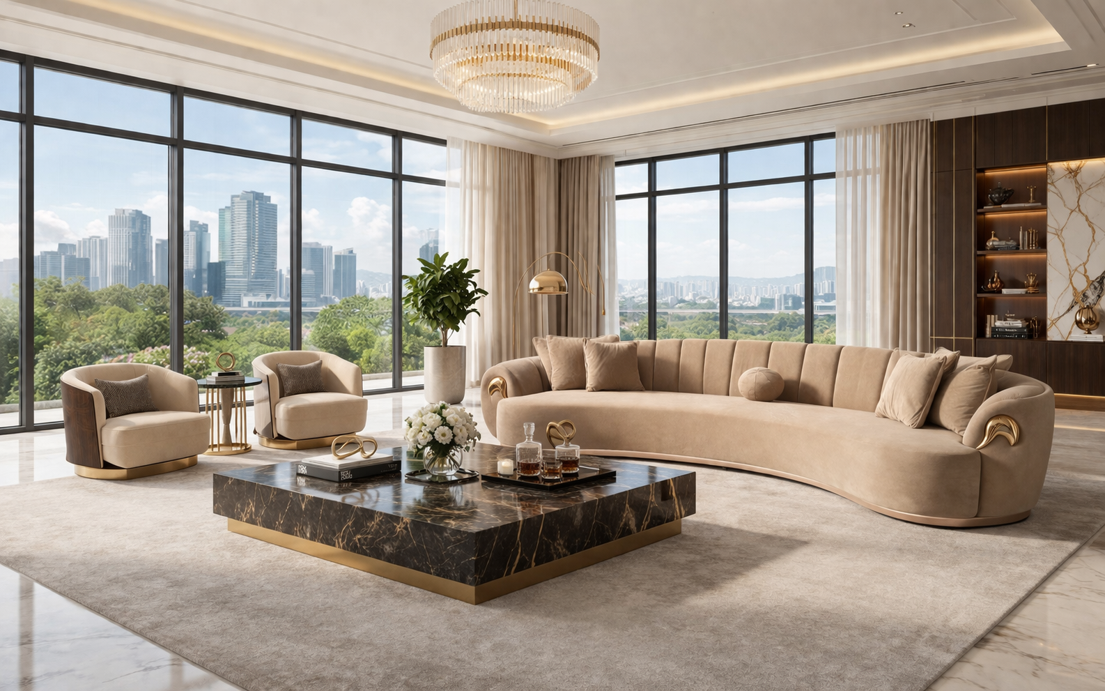 Luxury sofa  Canadian living room