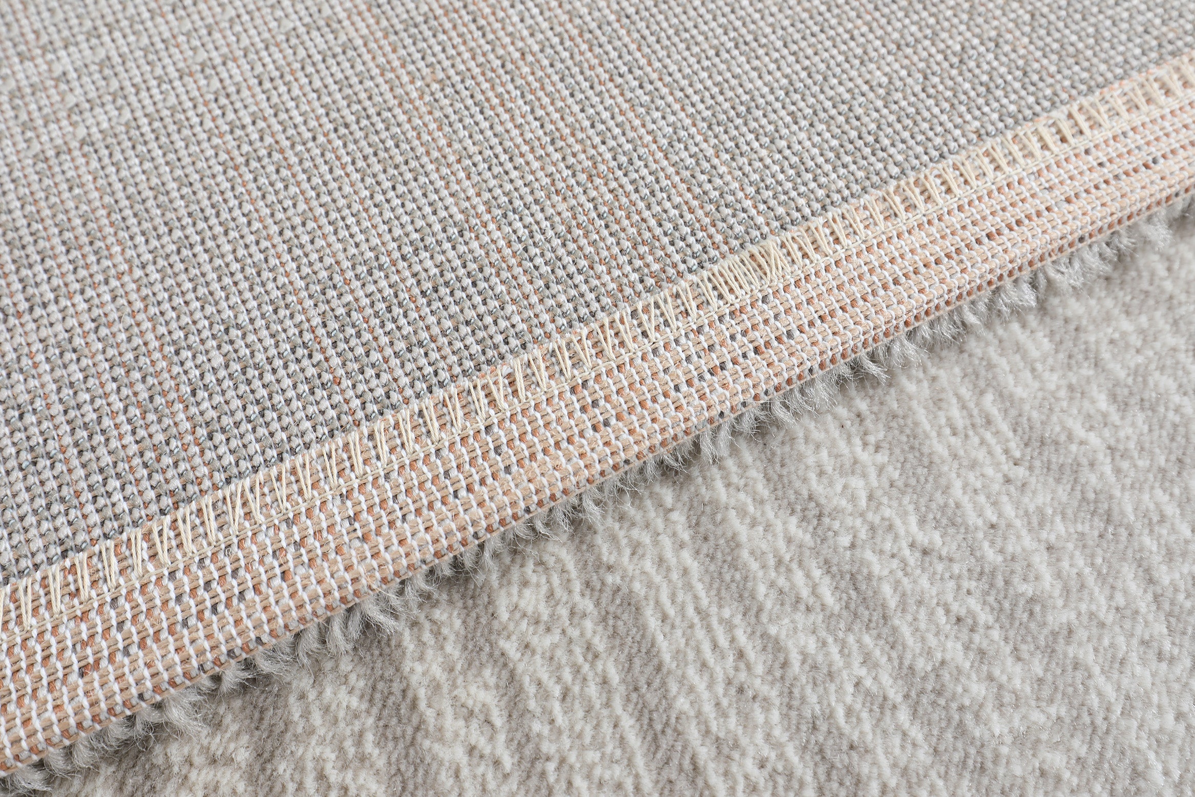 Glara “LUMORA” Light Curve Area Rug – Ivory & Soft Grey ( TY 08 )