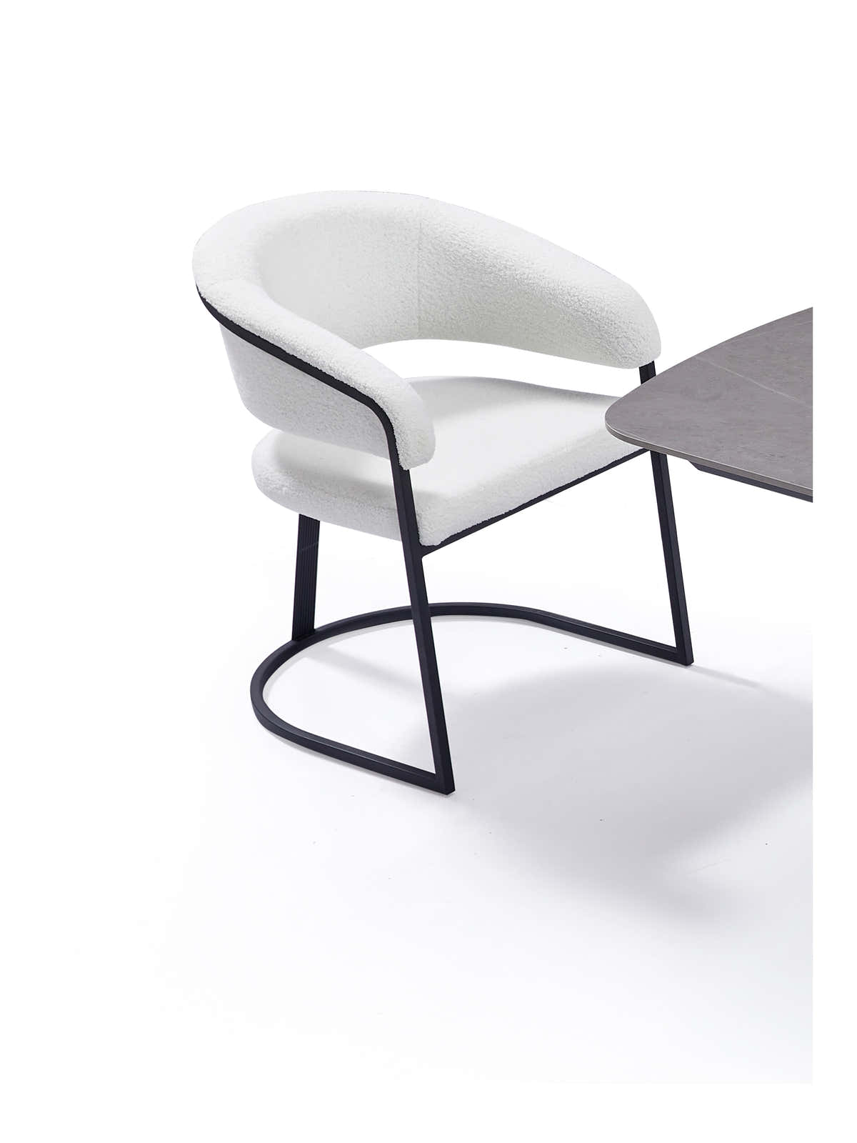 267 Dining Chair (Black White) - GLARA HOME