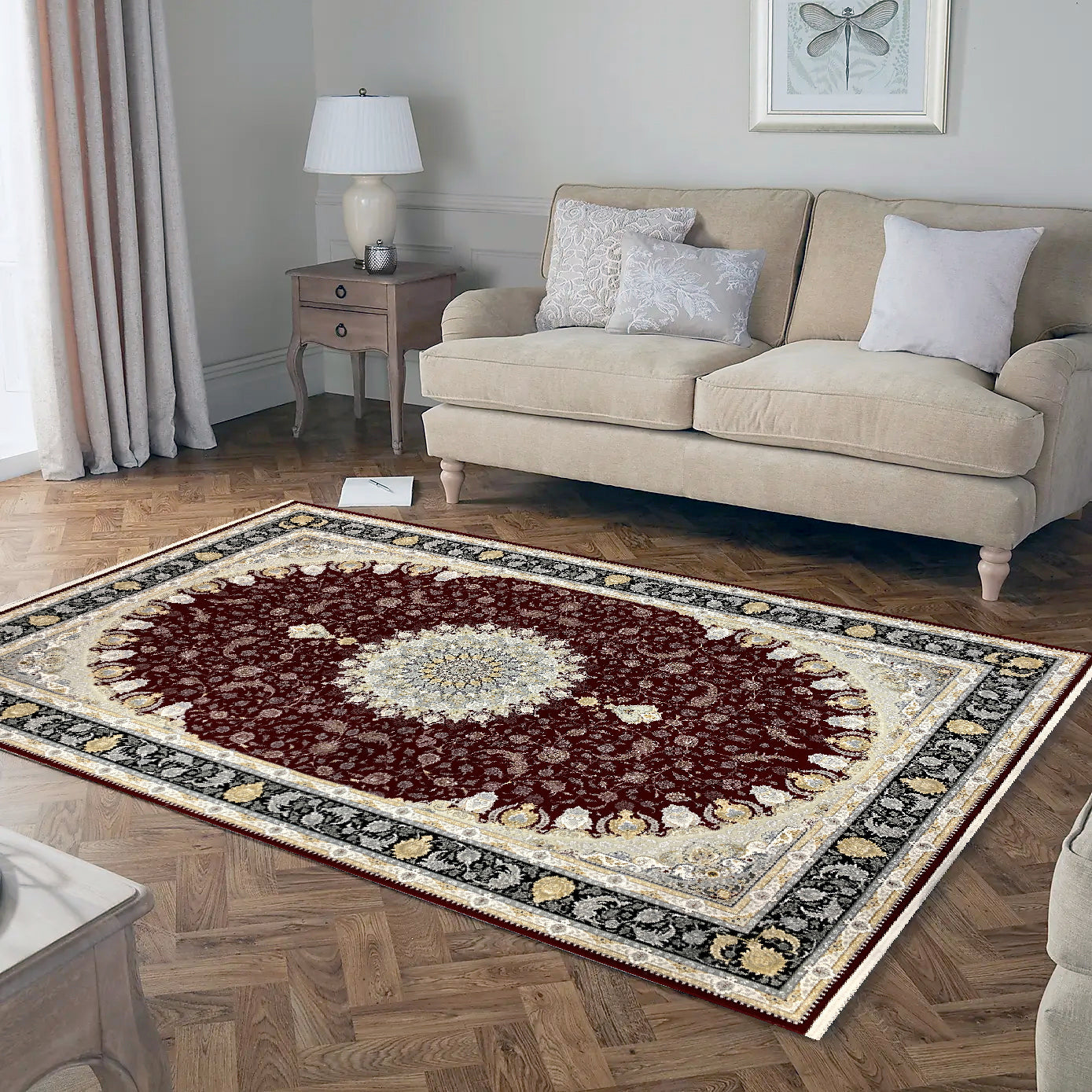 Isfahan 1200  Reed Persian Rug - GLARA HOME