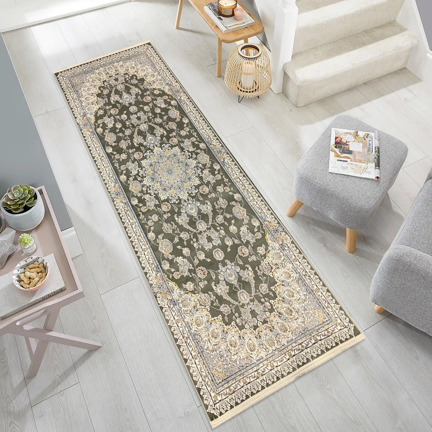 Tida 1200 Reed Runner Rug - GLARA HOME