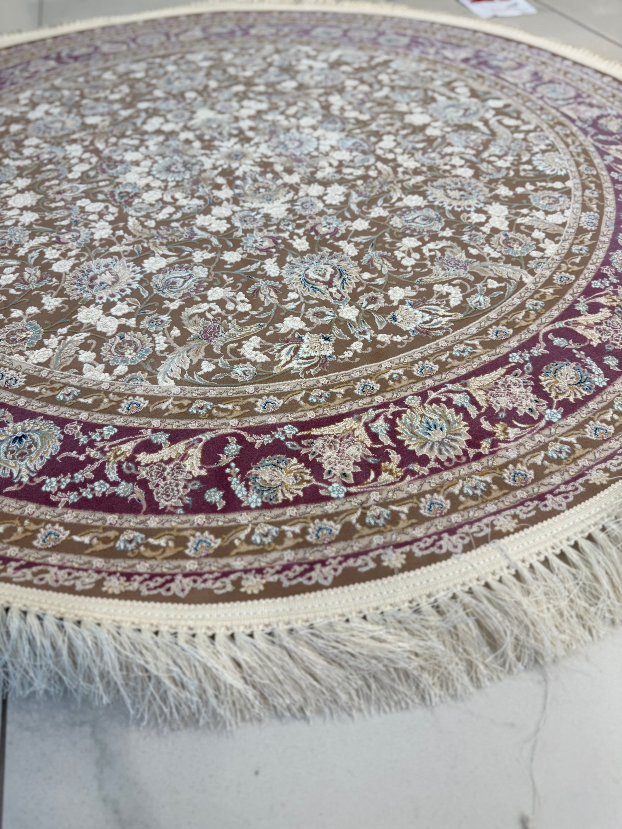 4022 1250 Reed Round Rug - GLARA HOME