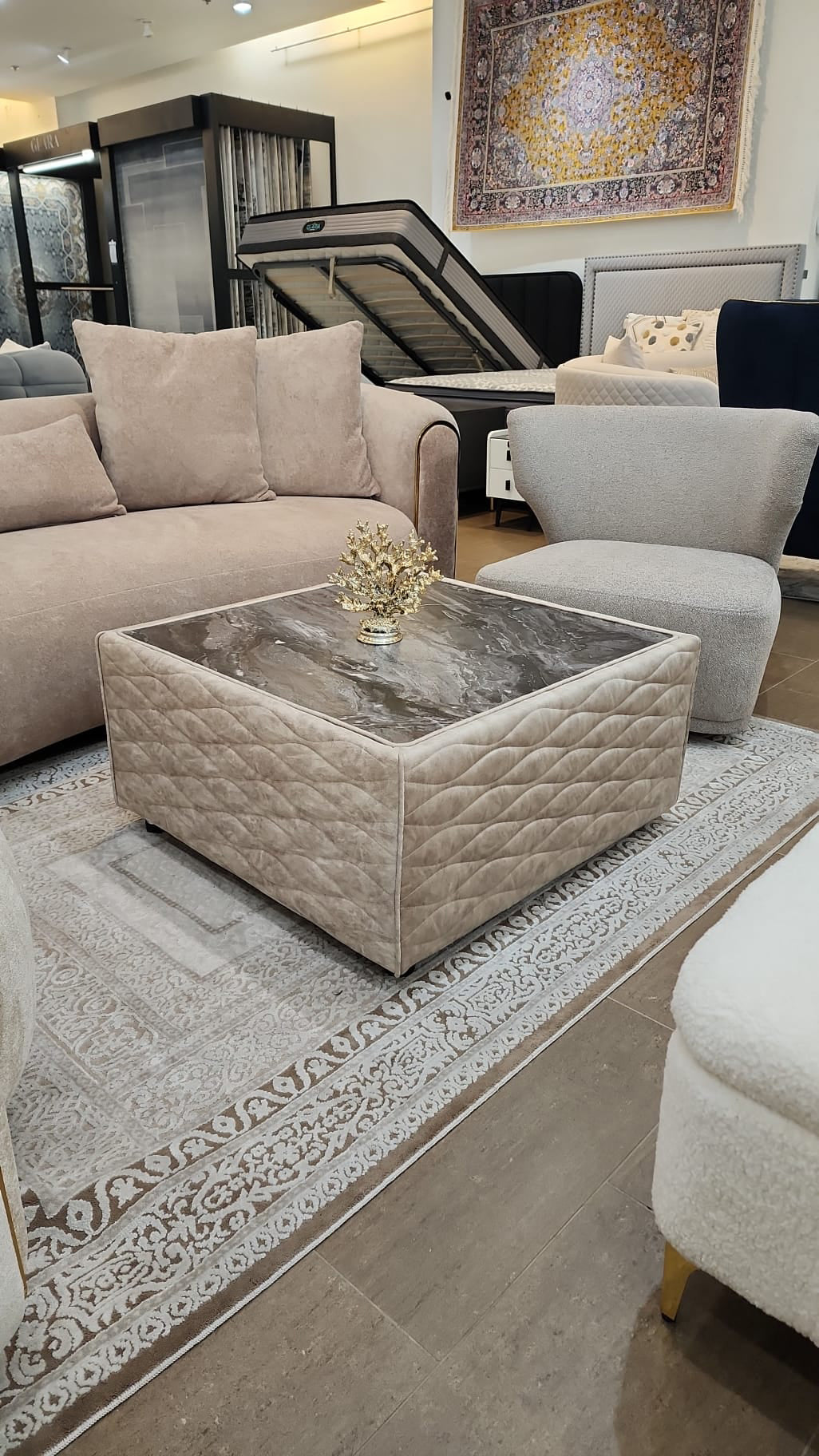 Aoria Sofa ( Royal02 Brown ) - GLARA HOME