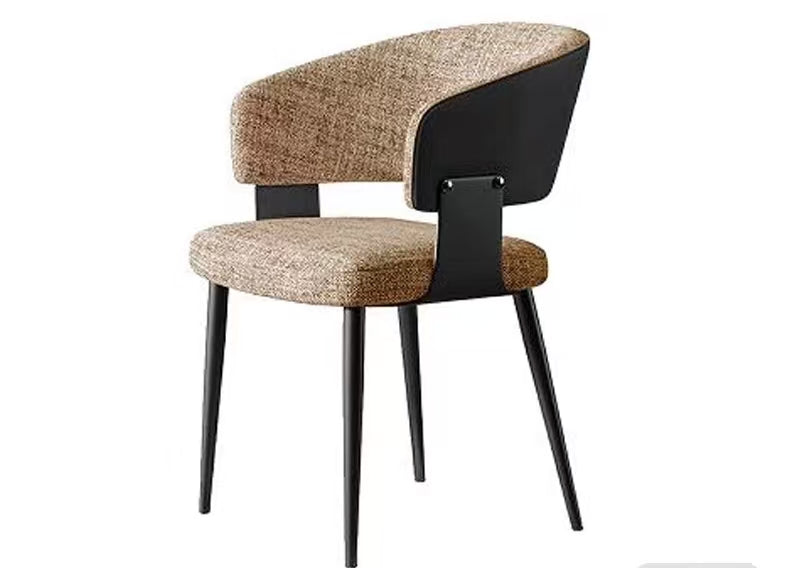 Arco Hemp Upholstered Dining Chair - GLARA HOME