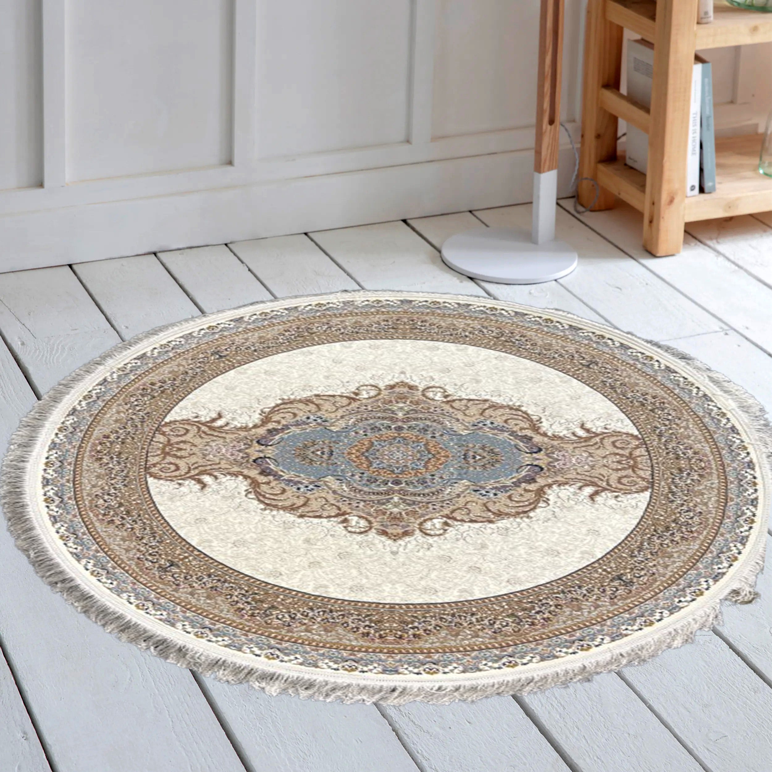 Arses 1250 Reed Round Rug - GLARA HOME
