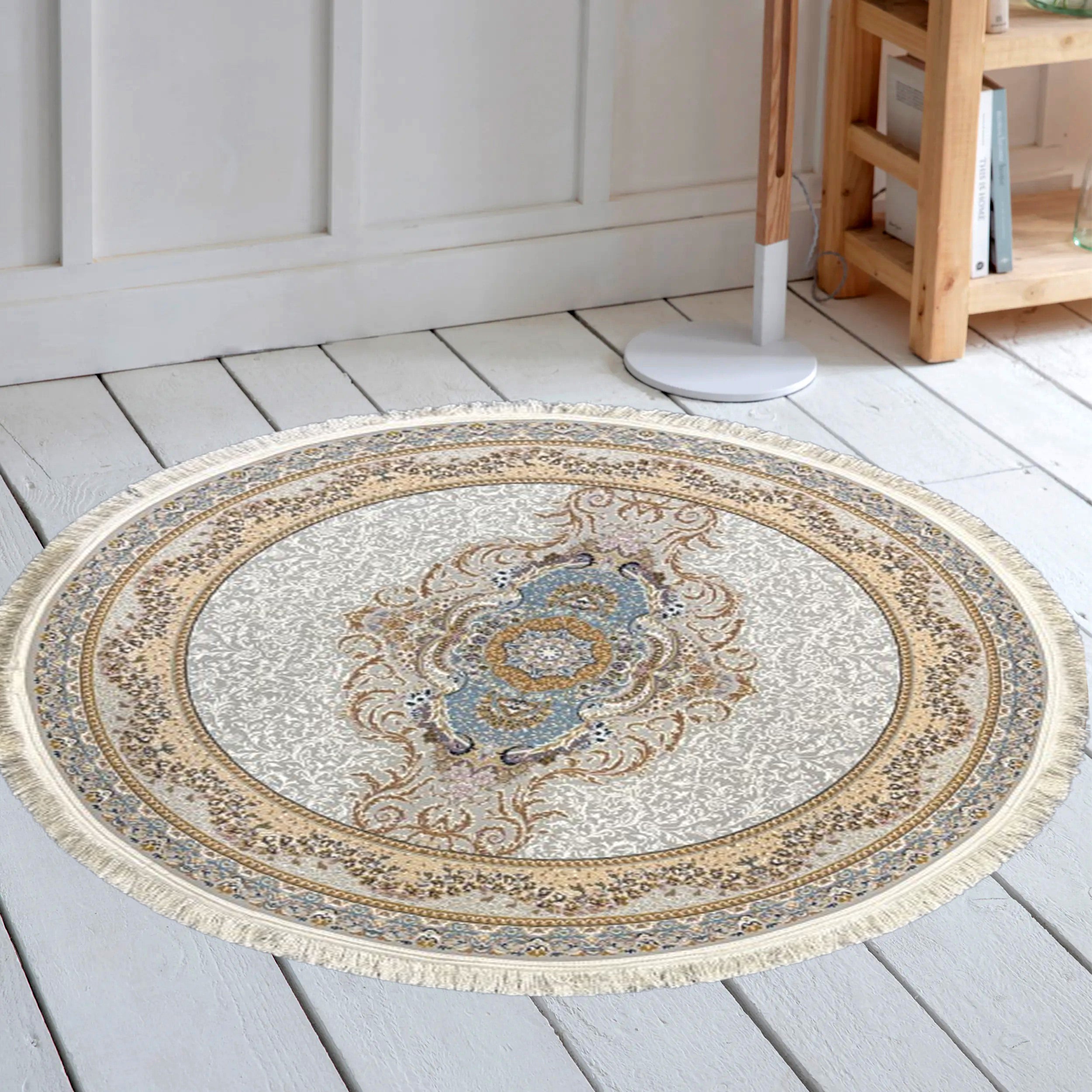 Arses 1250 Reed Round Rug - GLARA HOME