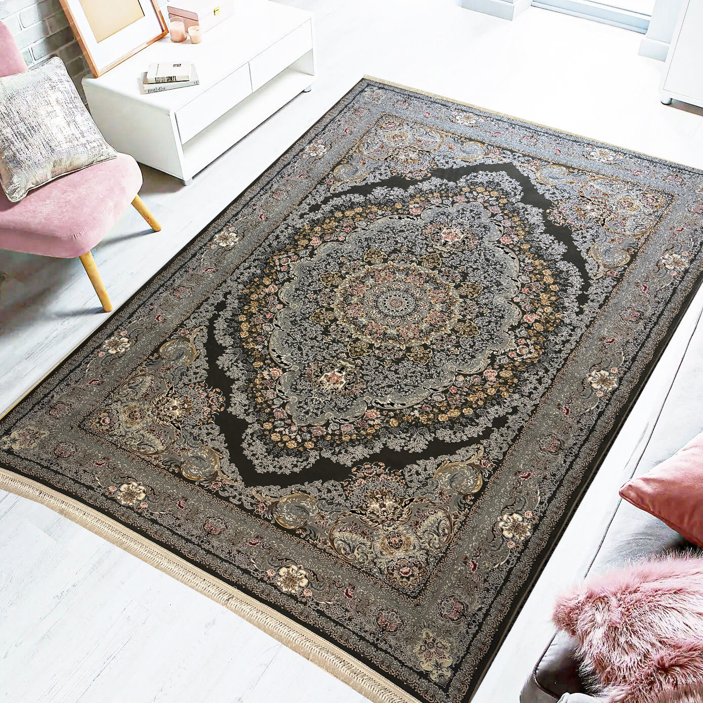 Asman 1200 Reed Persian Rug - GLARA HOME