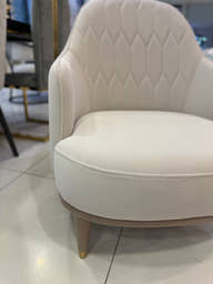 Asos Accent Chair Modern Nude Color ( Anka01 Gold ) - GLARA HOME
