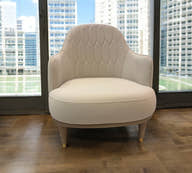 Asos Accent Chair Modern Nude Color ( Anka01 Gold ) - GLARA HOME