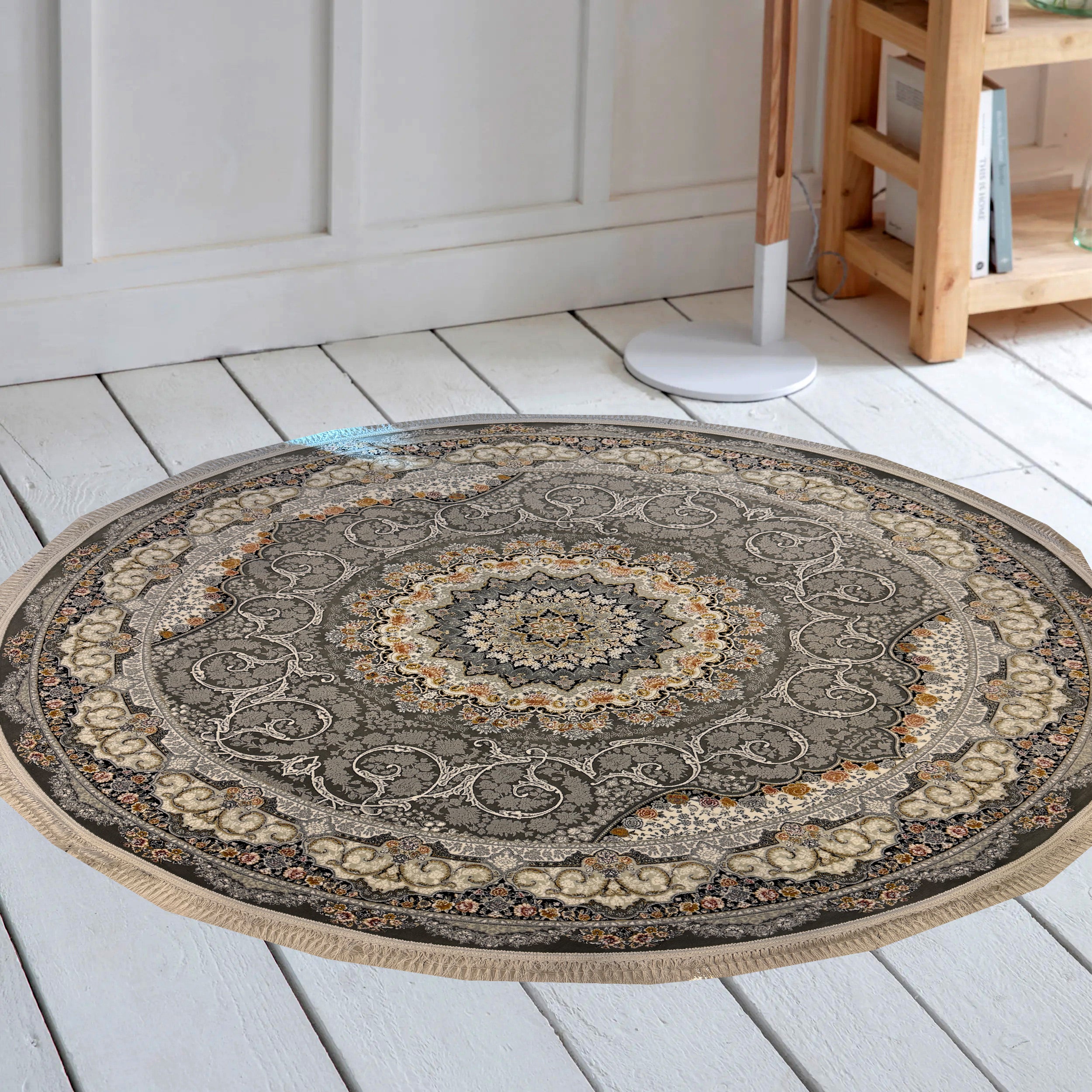 Azarakhsh 1200 Reed Round Rug - GLARA HOME