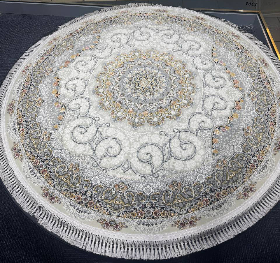 Azarakhsh 1200 Reed Round Rug - GLARA HOME