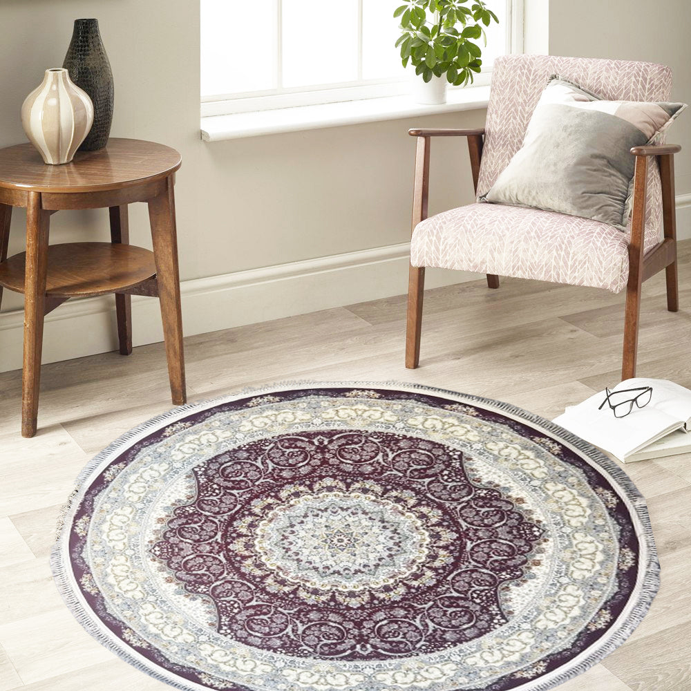 Azarakhsh 1200 Reed Round Rug - GLARA HOME