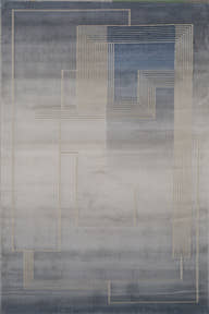 Azure Horizon Geometric Area Rug (PR-05) - GLARA HOME