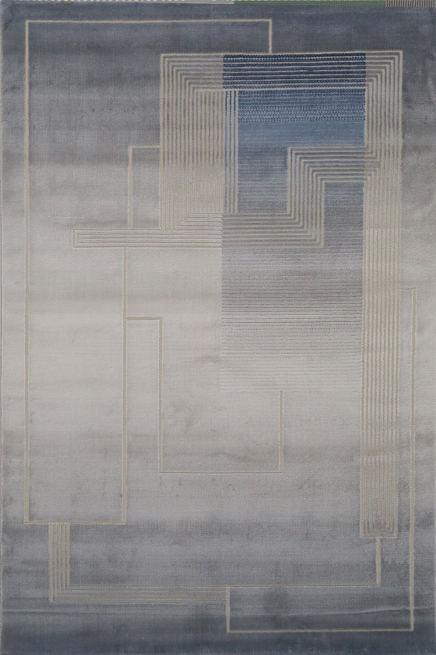Azure Horizon Geometric Area Rug (PR-05) - GLARA HOME