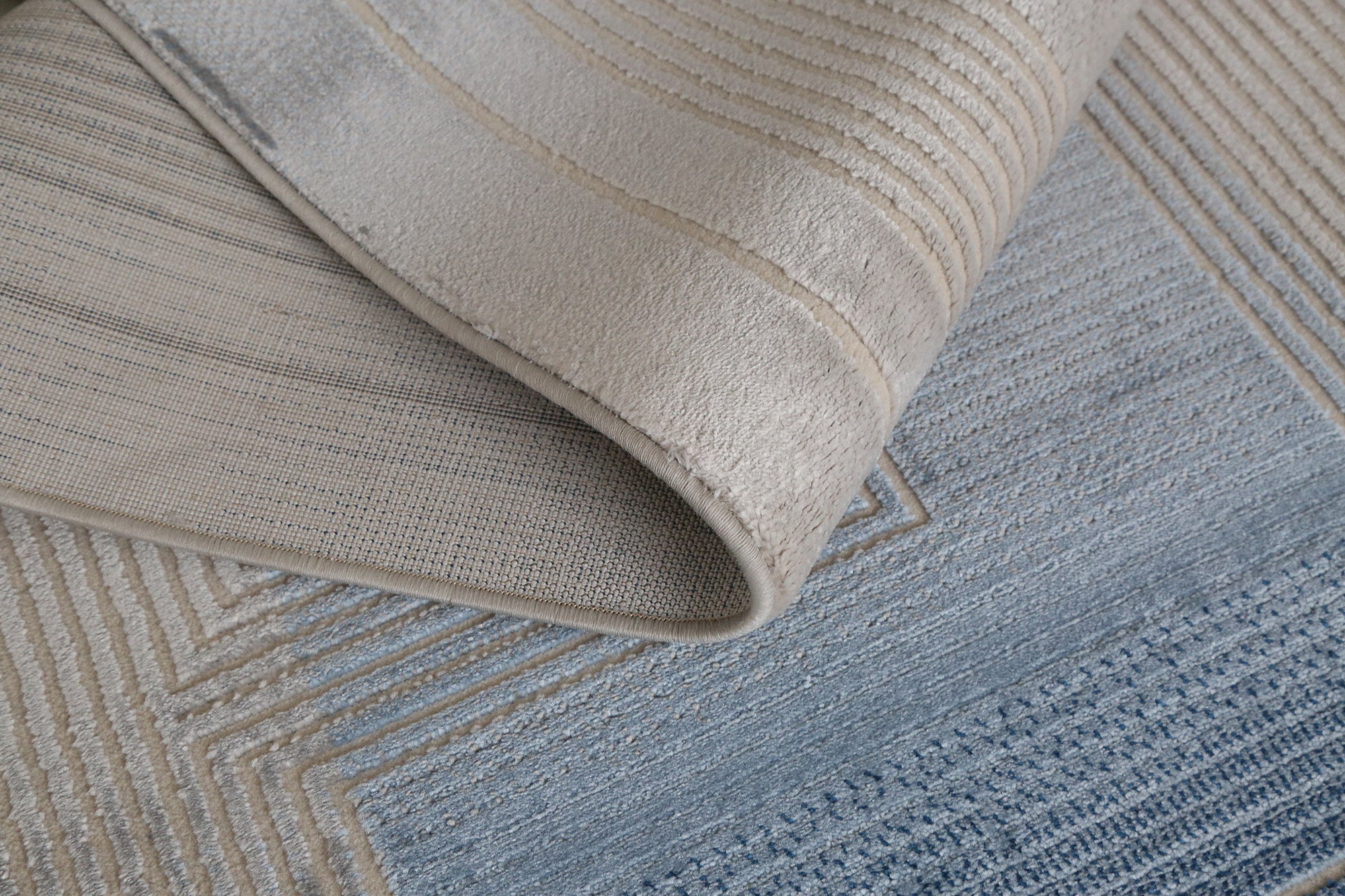 Azure Horizon Geometric Area Rug (PR-05) - GLARA HOME