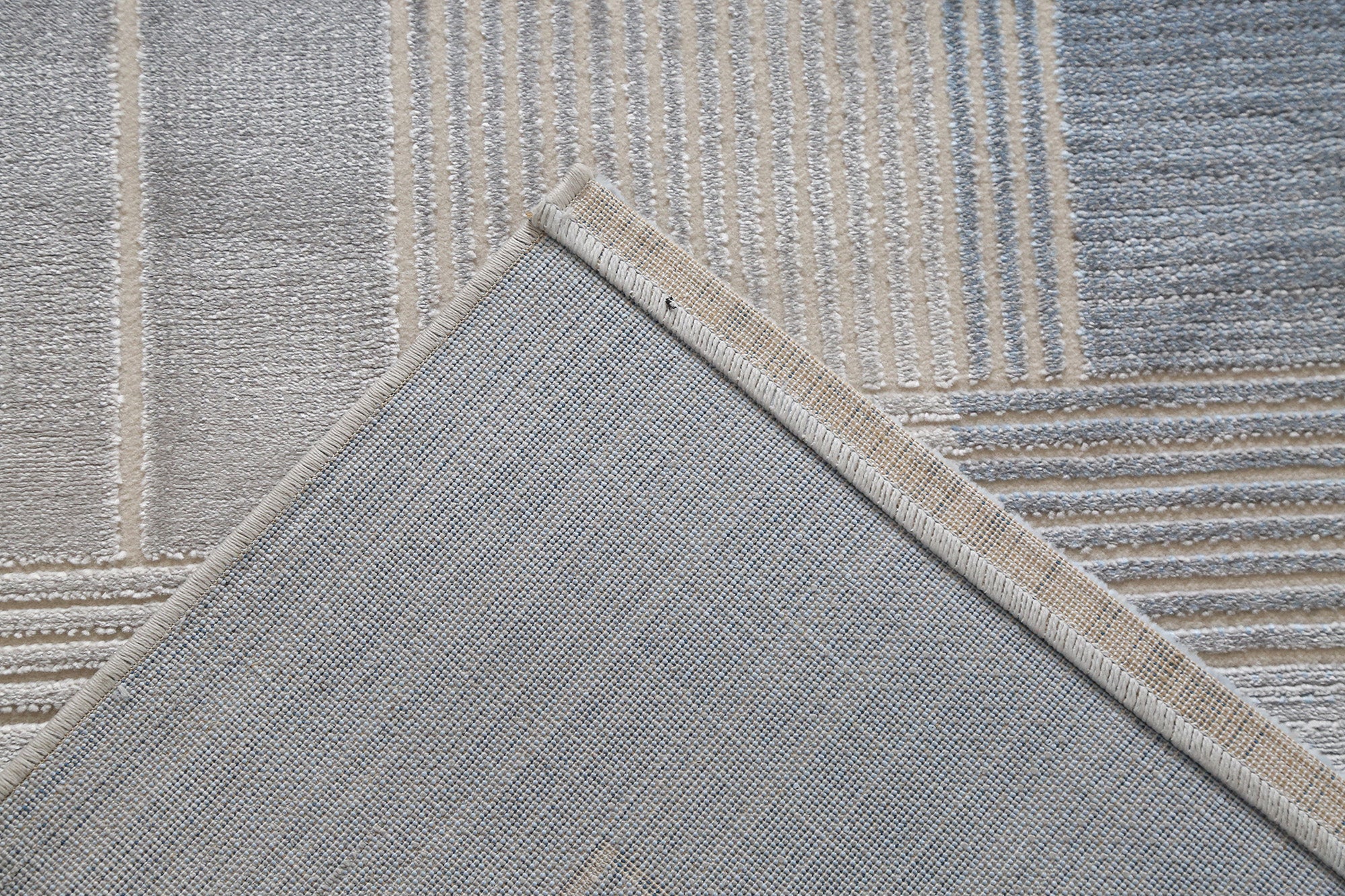 Azure Horizon Geometric Area Rug (PR-05) - GLARA HOME