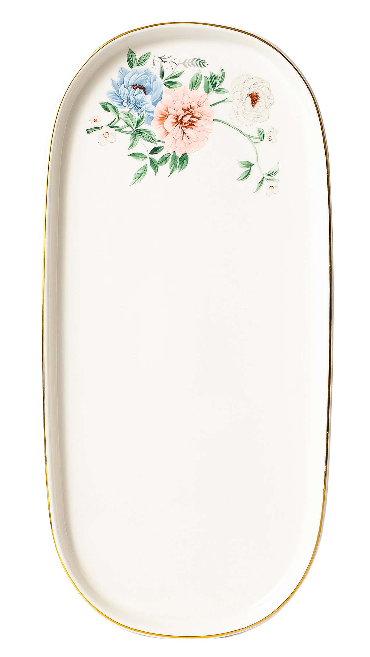 Bloom 26-Pieces Bone China Dinner Set – 24K Gold Rim & Floral Charm (SD-264) - GLARA HOME