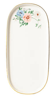 Bloom 26-Pieces Bone China Dinner Set – 24K Gold Rim & Floral Charm (SD-264) - GLARA HOME