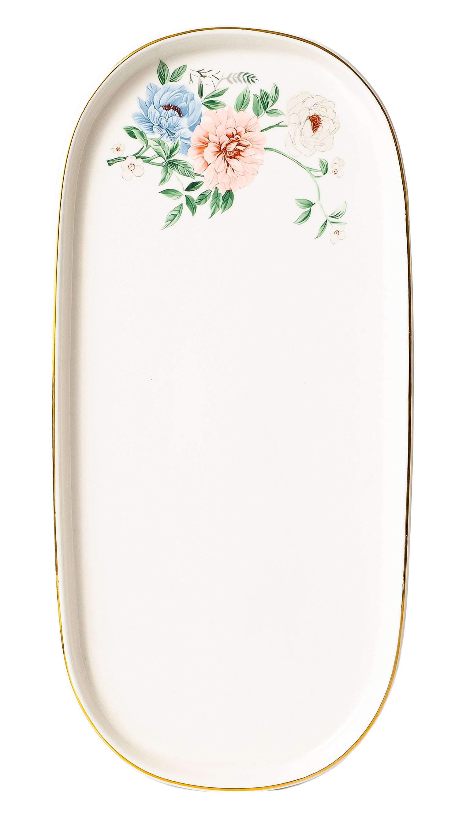 Bloom 26-Pieces Bone China Dinner Set – 24K Gold Rim & Floral Charm (SD-264) - GLARA HOME