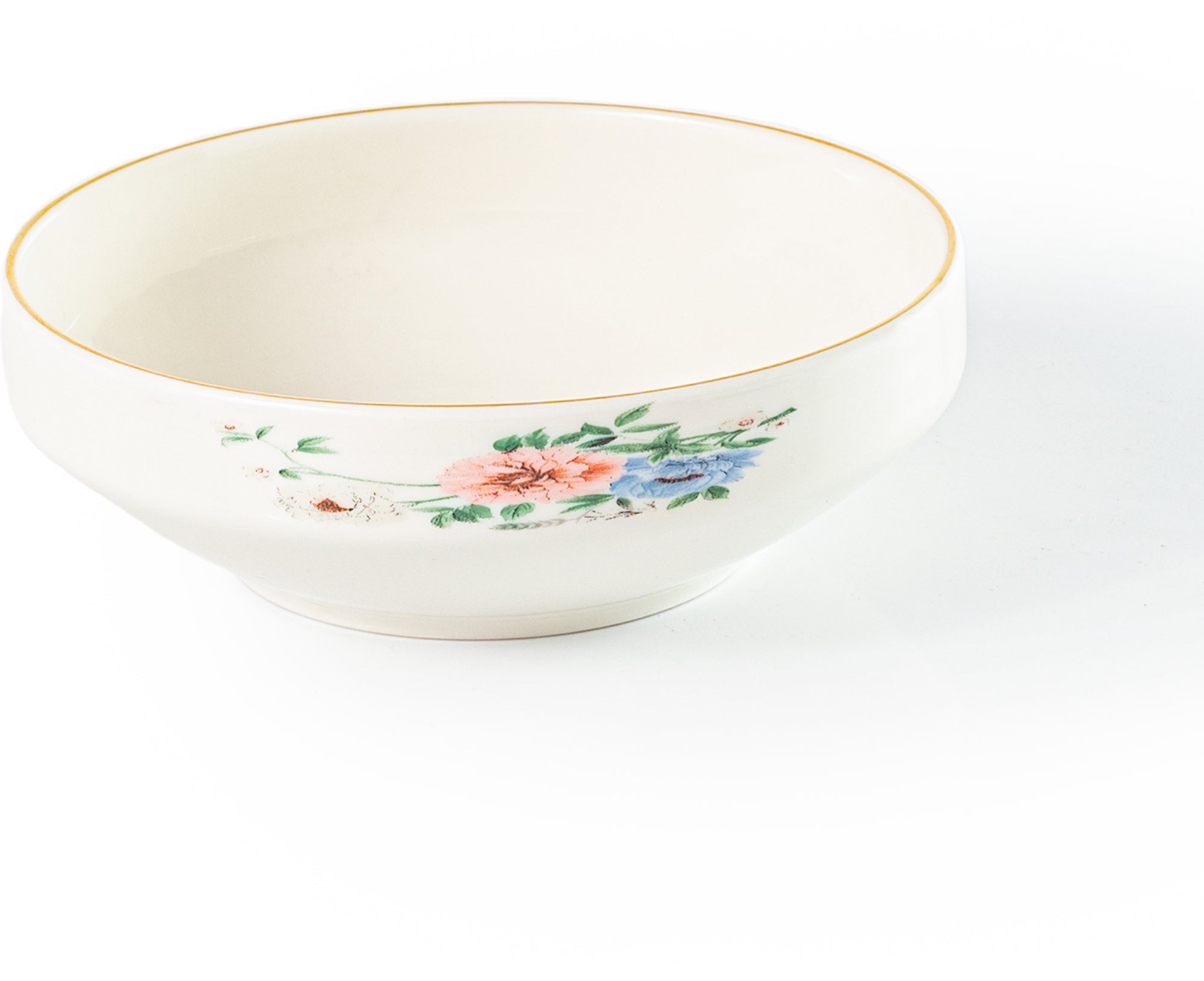 Bloom 26-Pieces Bone China Dinner Set – 24K Gold Rim & Floral Charm (SD-264) - GLARA HOME