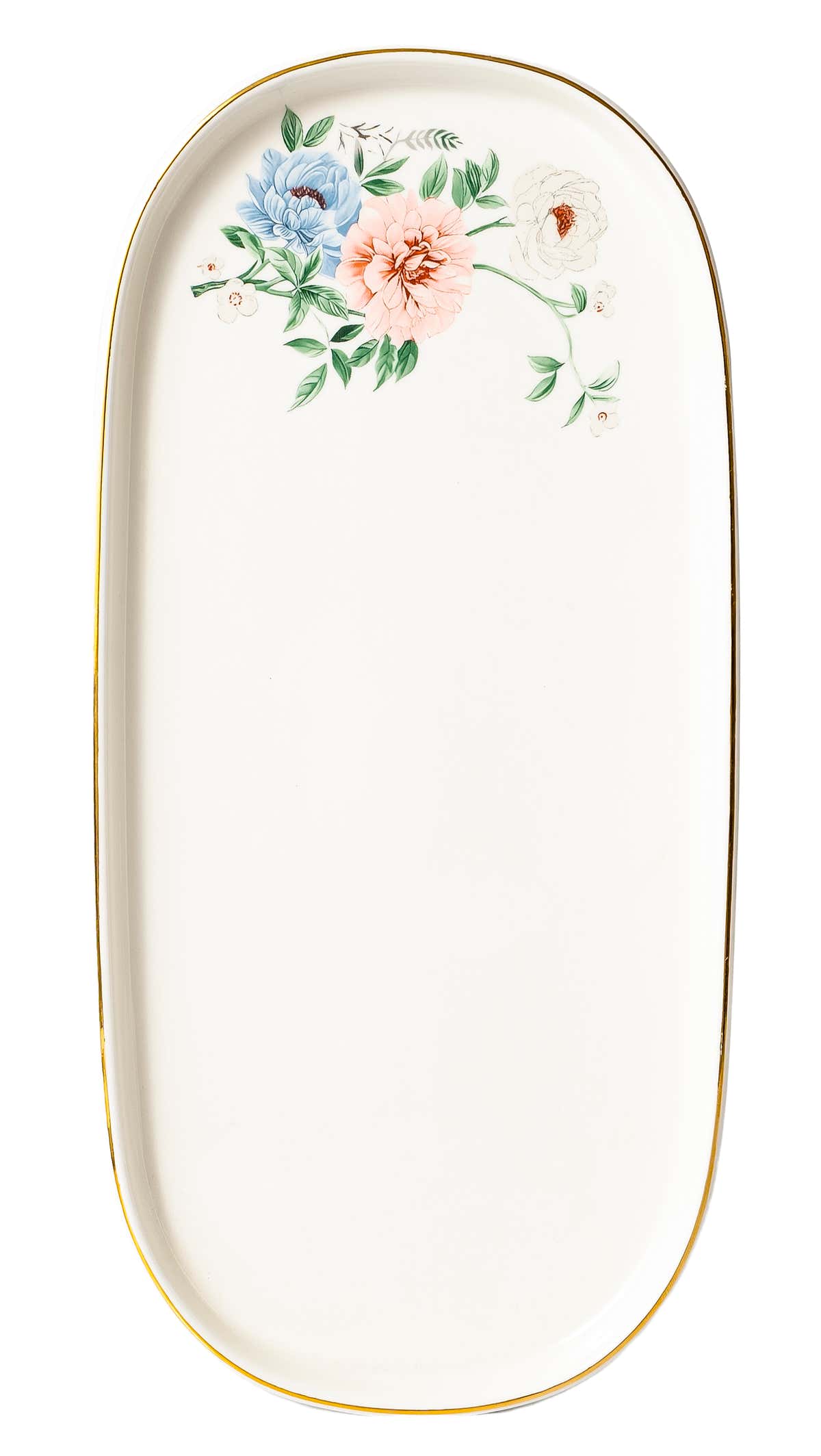 Bloom 26-Pieces Bone China Dinner Set – 24K Gold Rim & Floral Charm (SD-264) - GLARA HOME