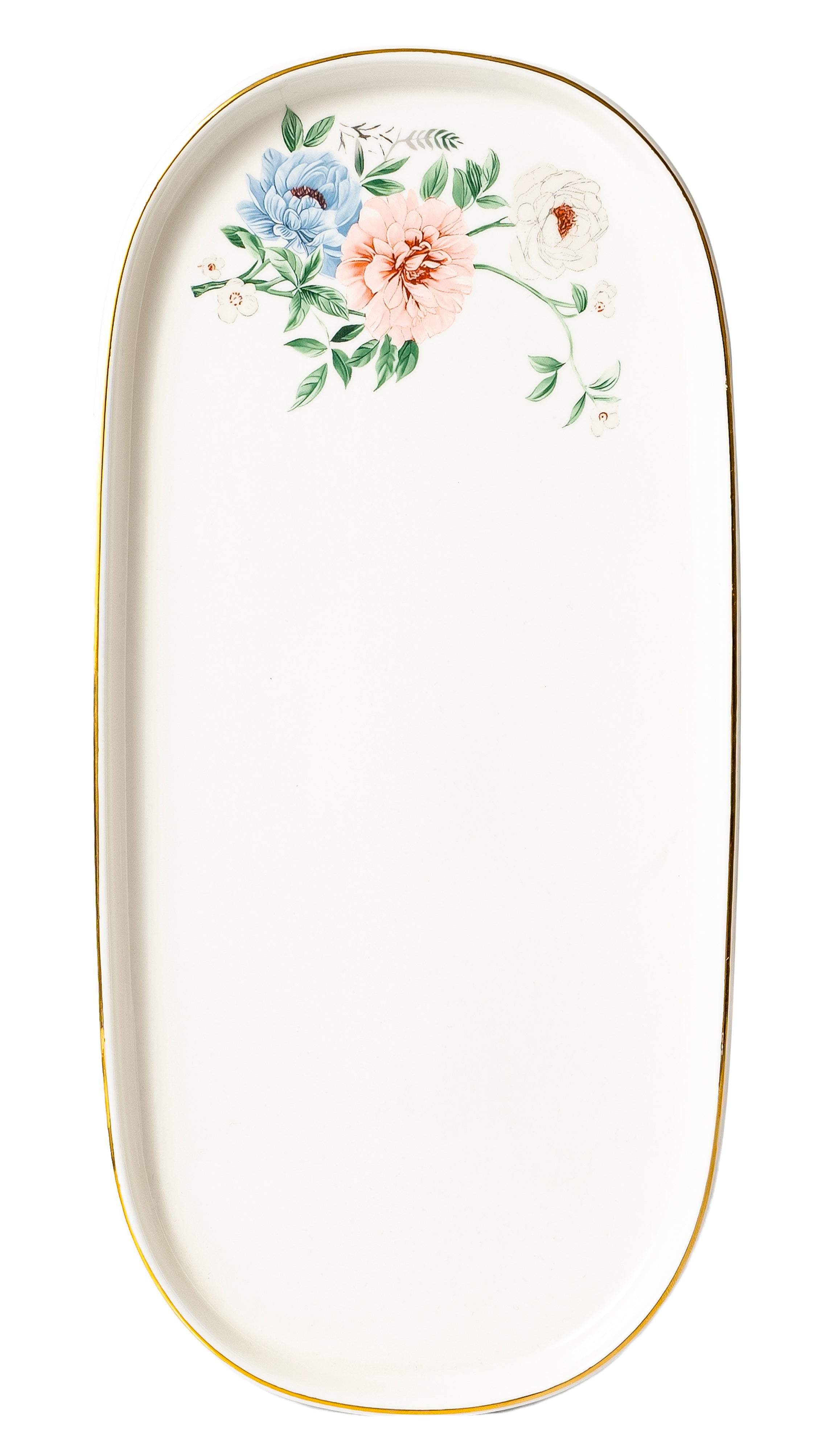 Bloom 26-Pieces Bone China Dinner Set – 24K Gold Rim & Floral Charm (SD-264) - GLARA HOME