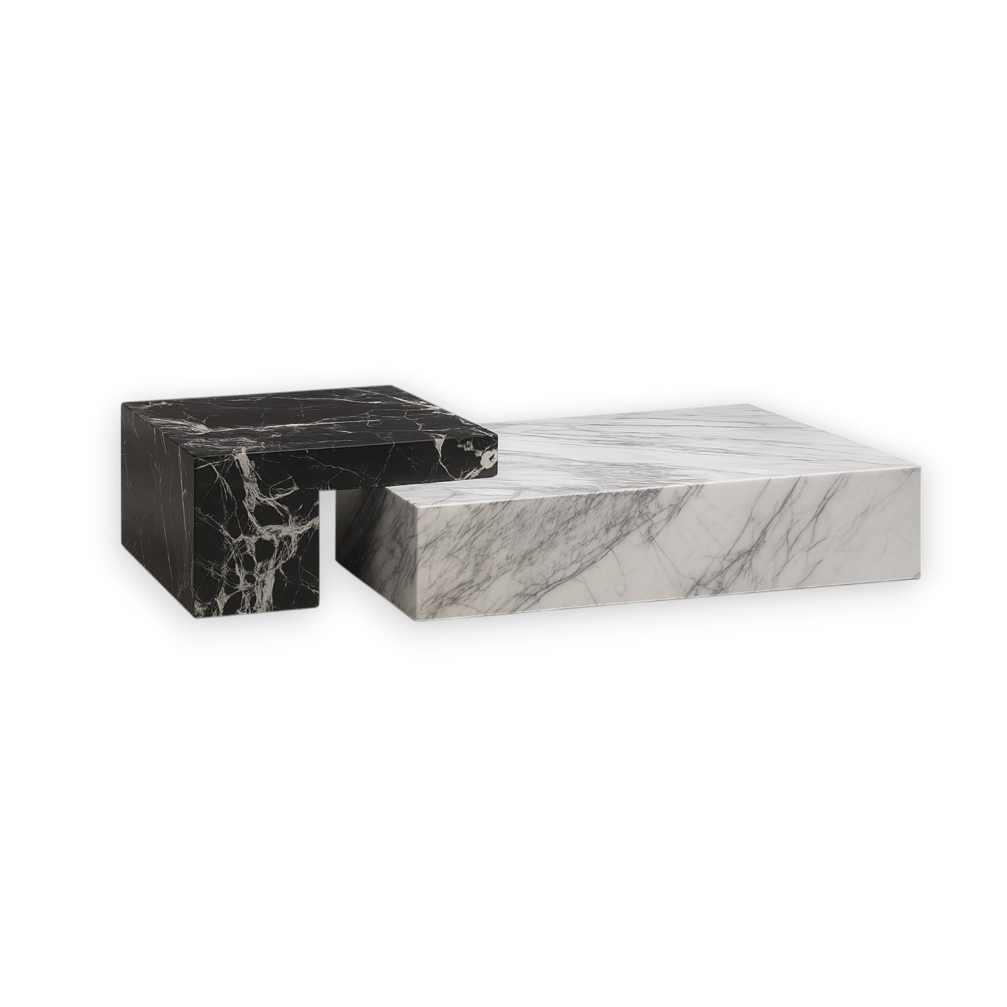 Vesari Marble Coffee Table Set – SH-620 A+B