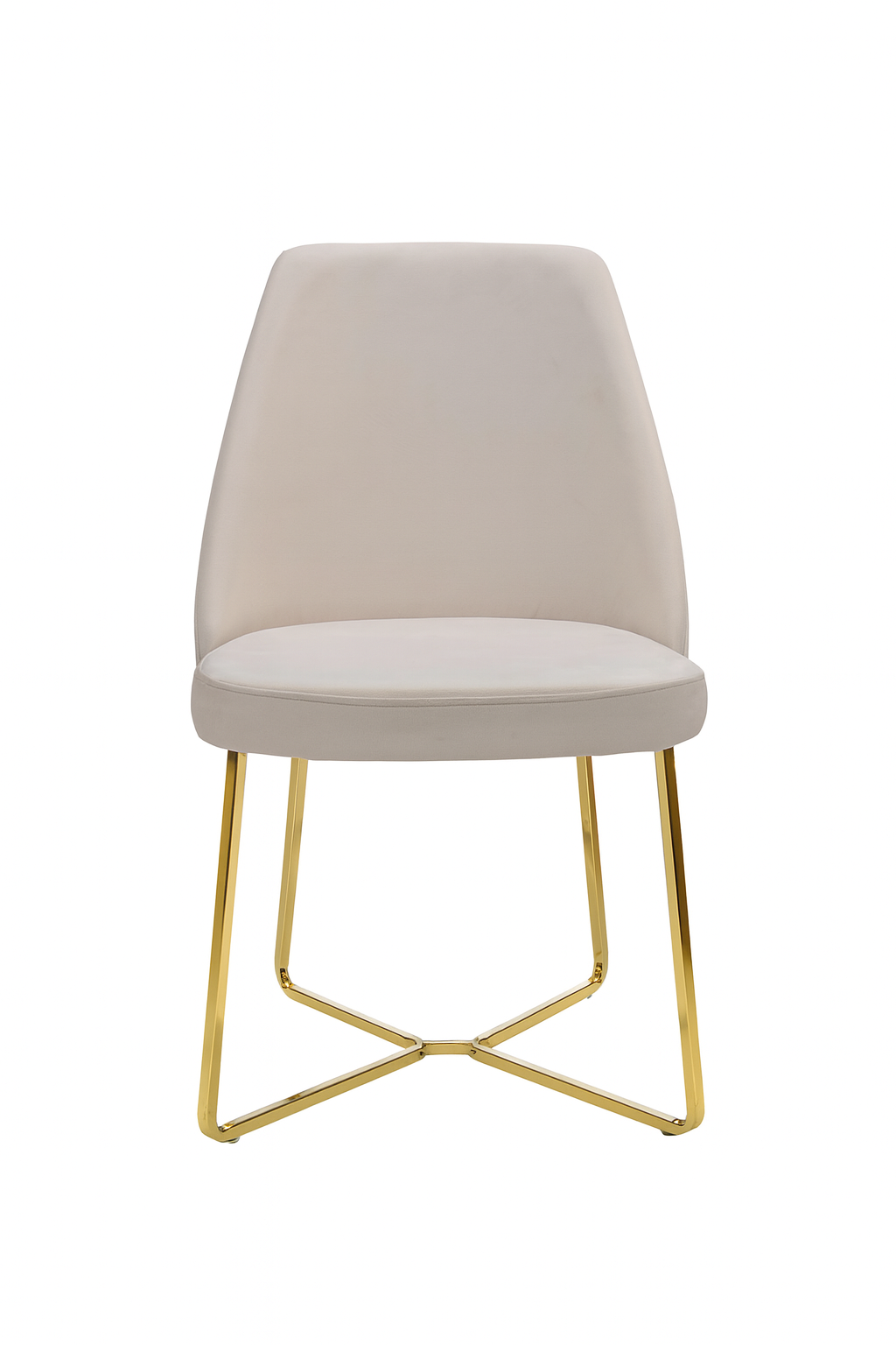 Magnum Dining Chair ( Cream/ Gold )