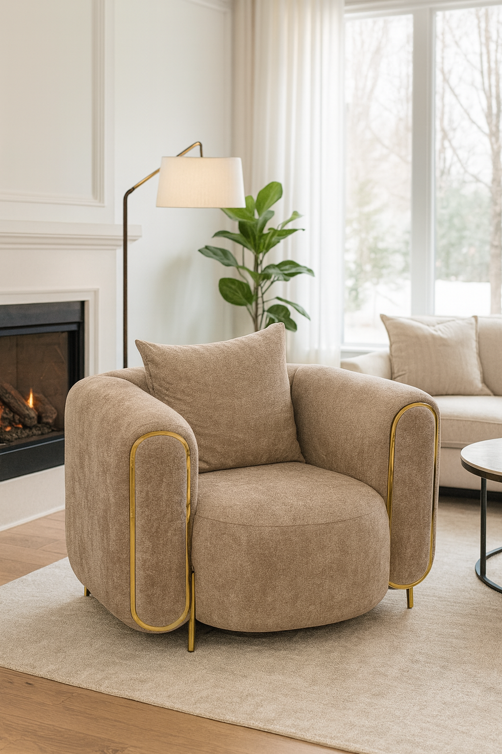 Tokyo Sofa ( Aura04 beige Gold )