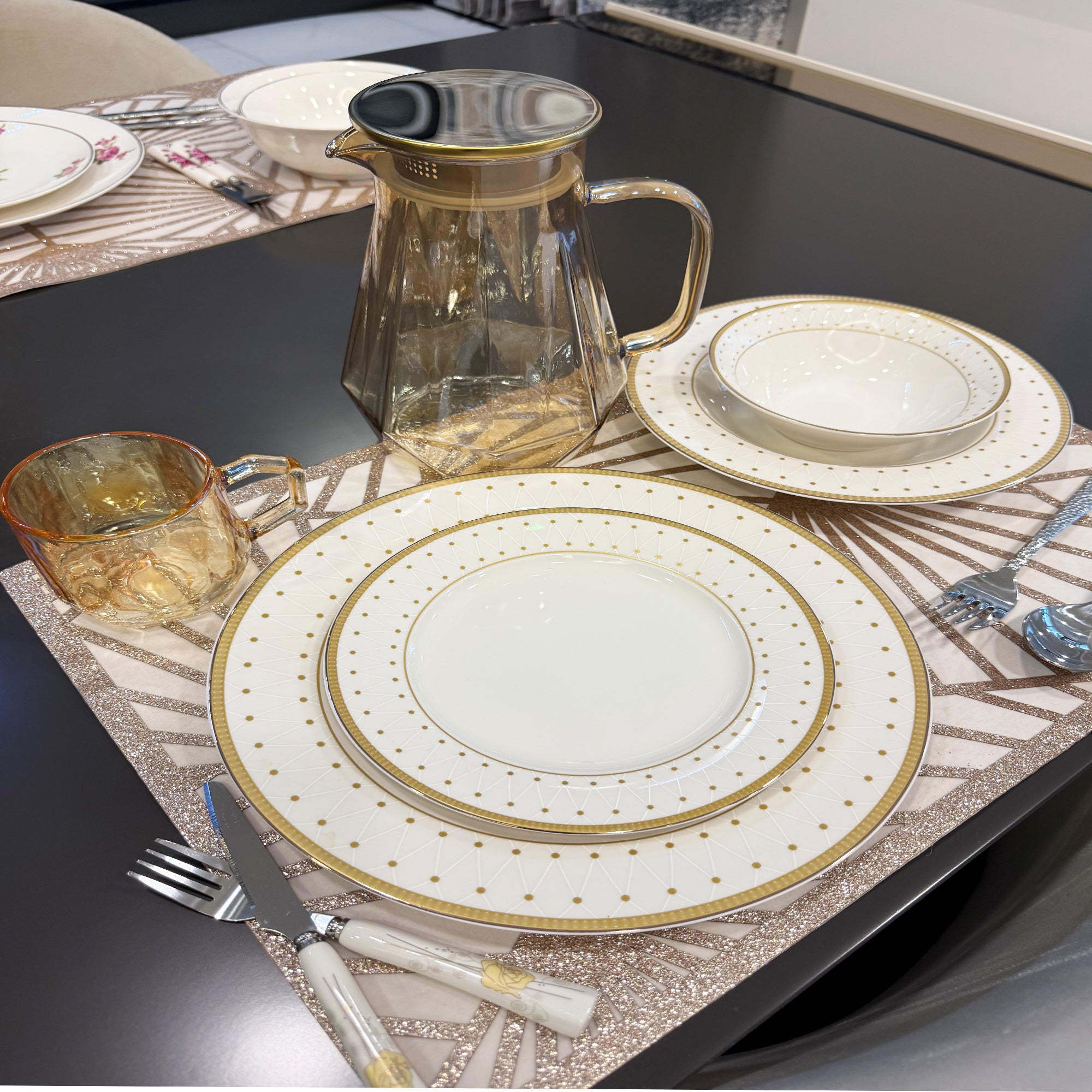 Classic Gold 26-Pieces Bone China Dinner Set – Timeless Luxury (SD-266) - GLARA HOME