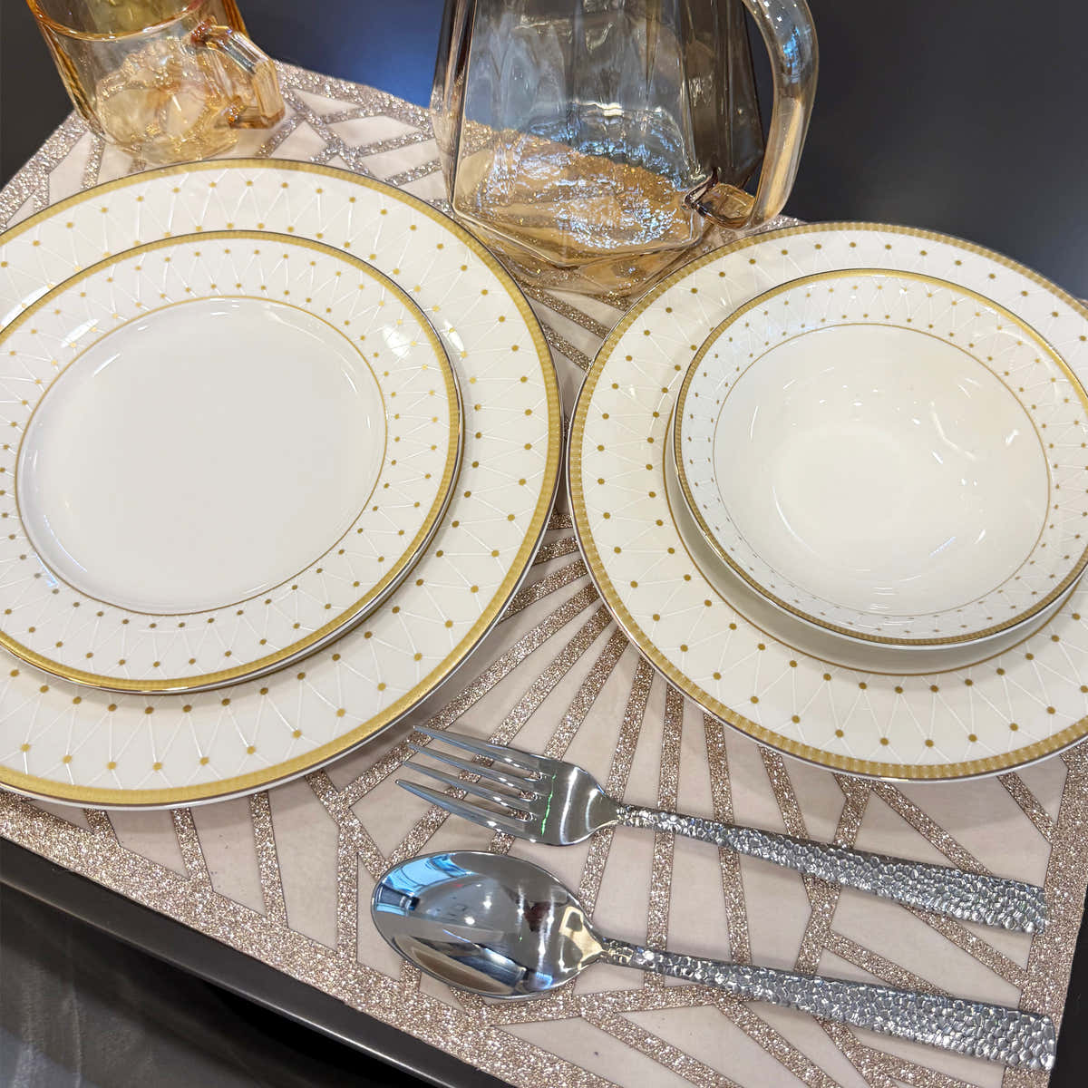 Classic Gold 26-Pieces Bone China Dinner Set – Timeless Luxury (SD-266) - GLARA HOME