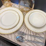 Classic Gold 26-Pieces Bone China Dinner Set – Timeless Luxury (SD-266) - GLARA HOME
