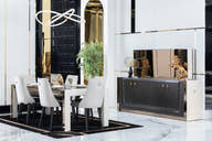 Diamond Dining Table Set (Catalog) - GLARA HOME