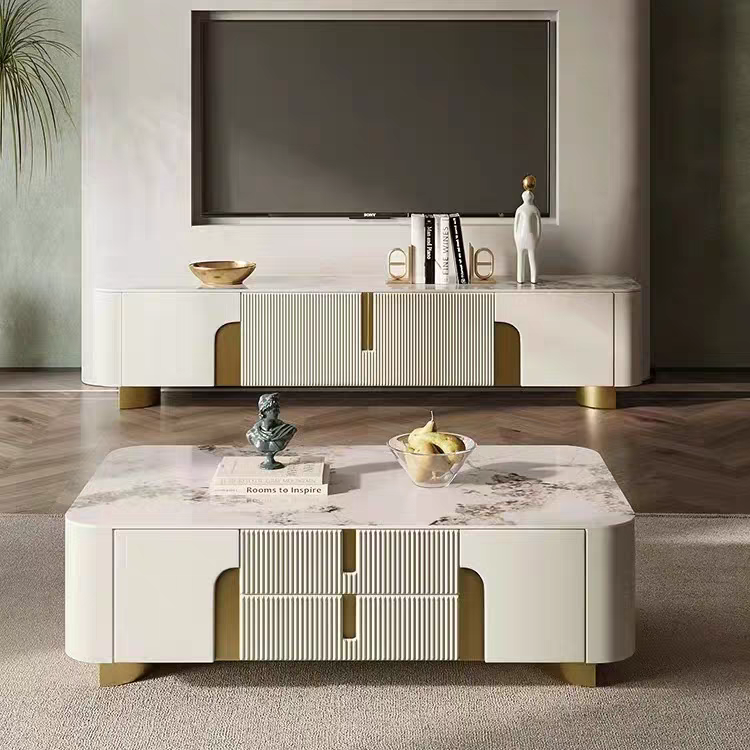 EAWX007 Artus Modern White Coffee Table - GLARA HOME