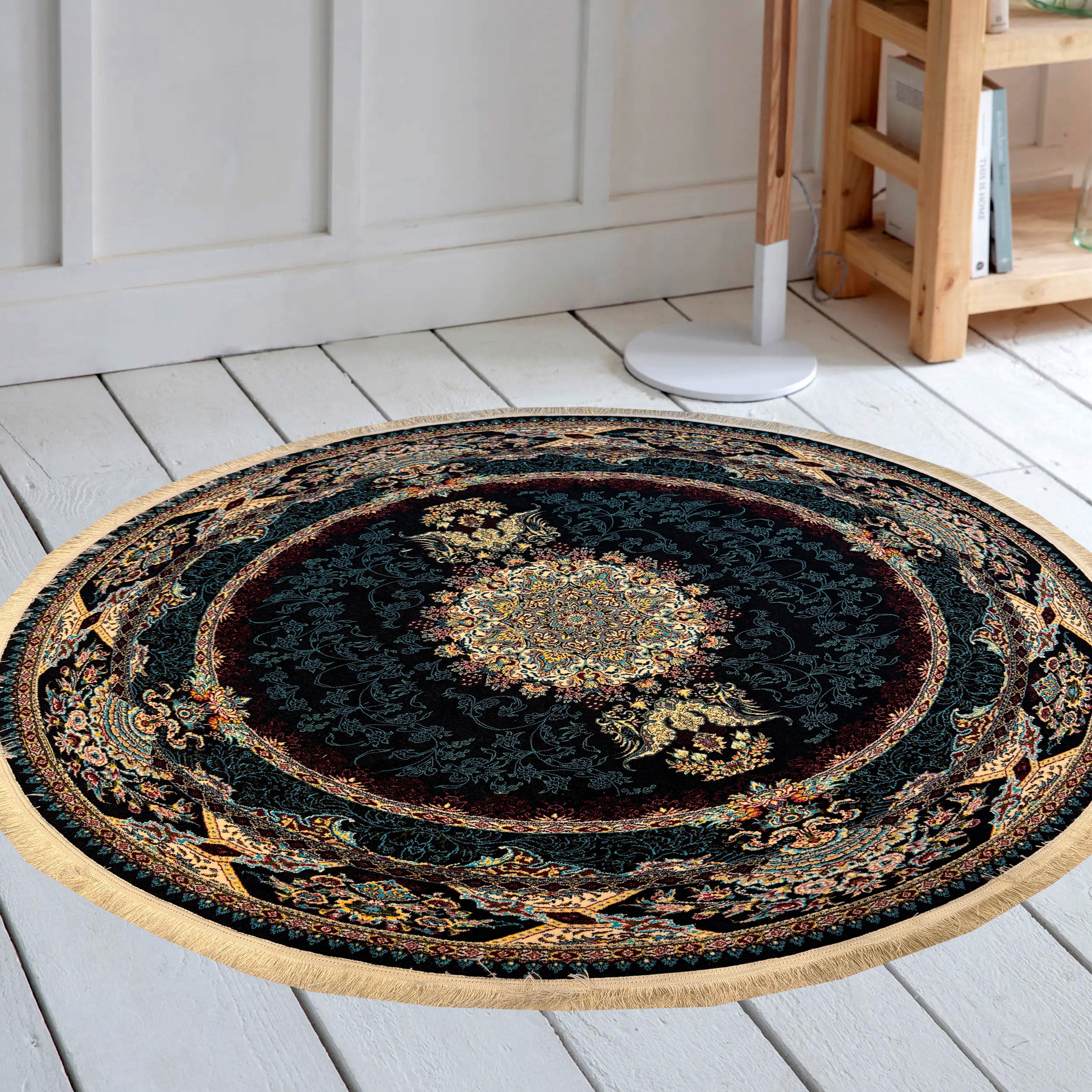 ELISA 700 Reed  Round Rug - GLARA HOME