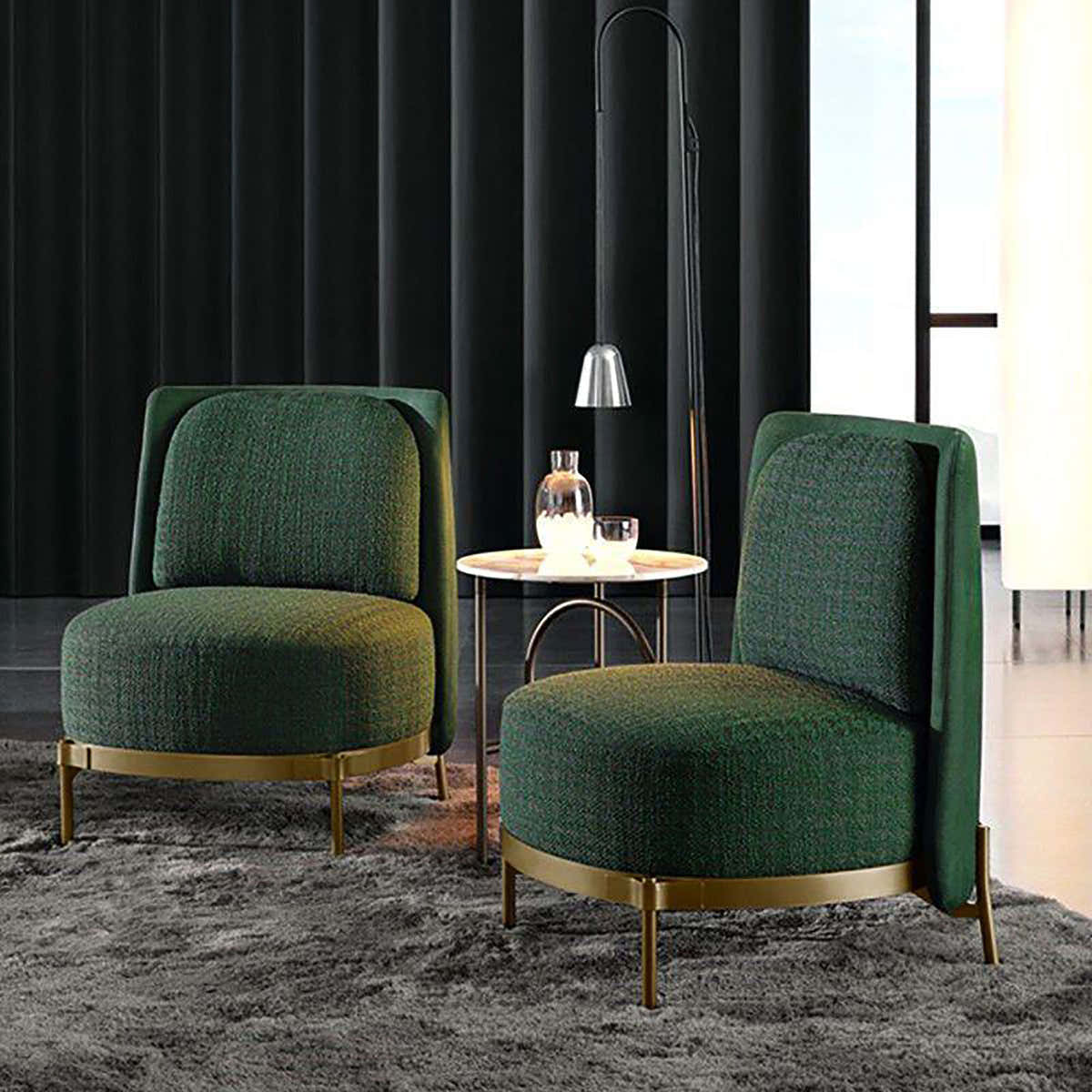 Emerald Luxe Accent Chair - GLARA HOME