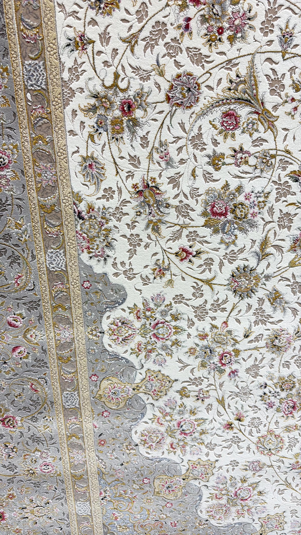 FARIMAH CREAM 1500 Reed Persian Area Rug - GLARA HOME