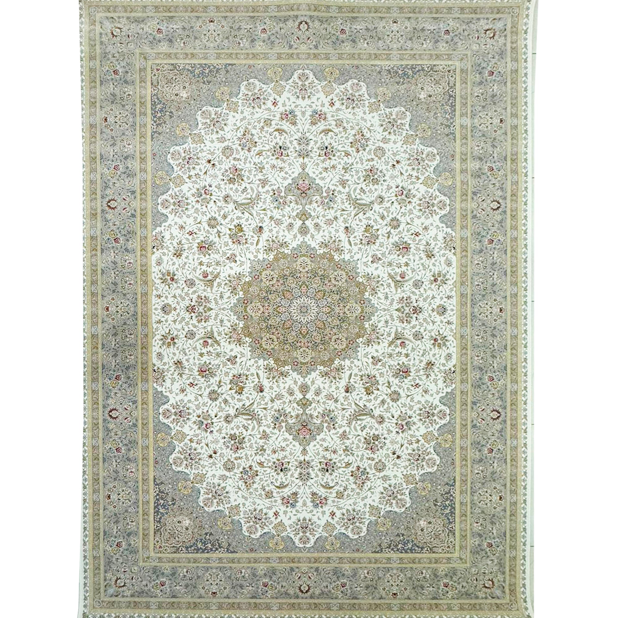 FARIMAH CREAM 1500 Reed Persian Area Rug - GLARA HOME
