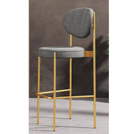 FlairGold Bar Stool - GLARA HOME