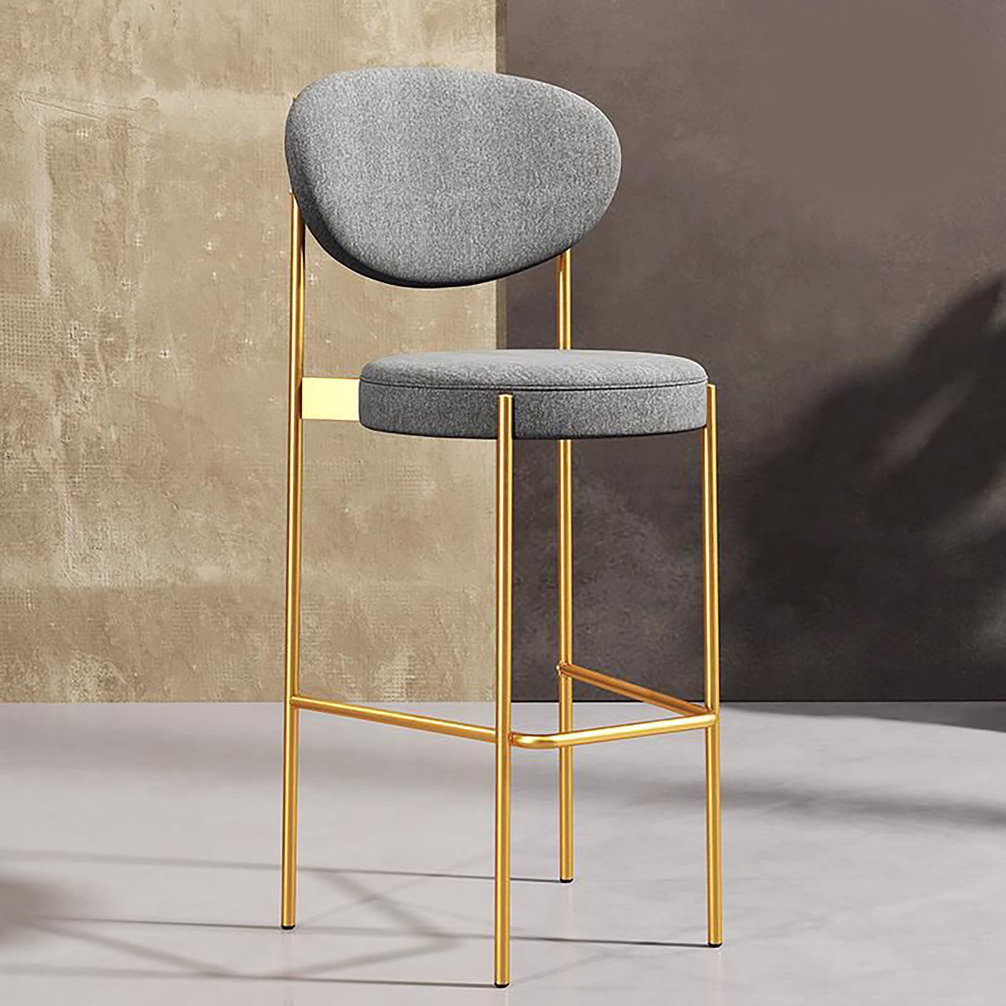 FlairGold Bar Stool - GLARA HOME
