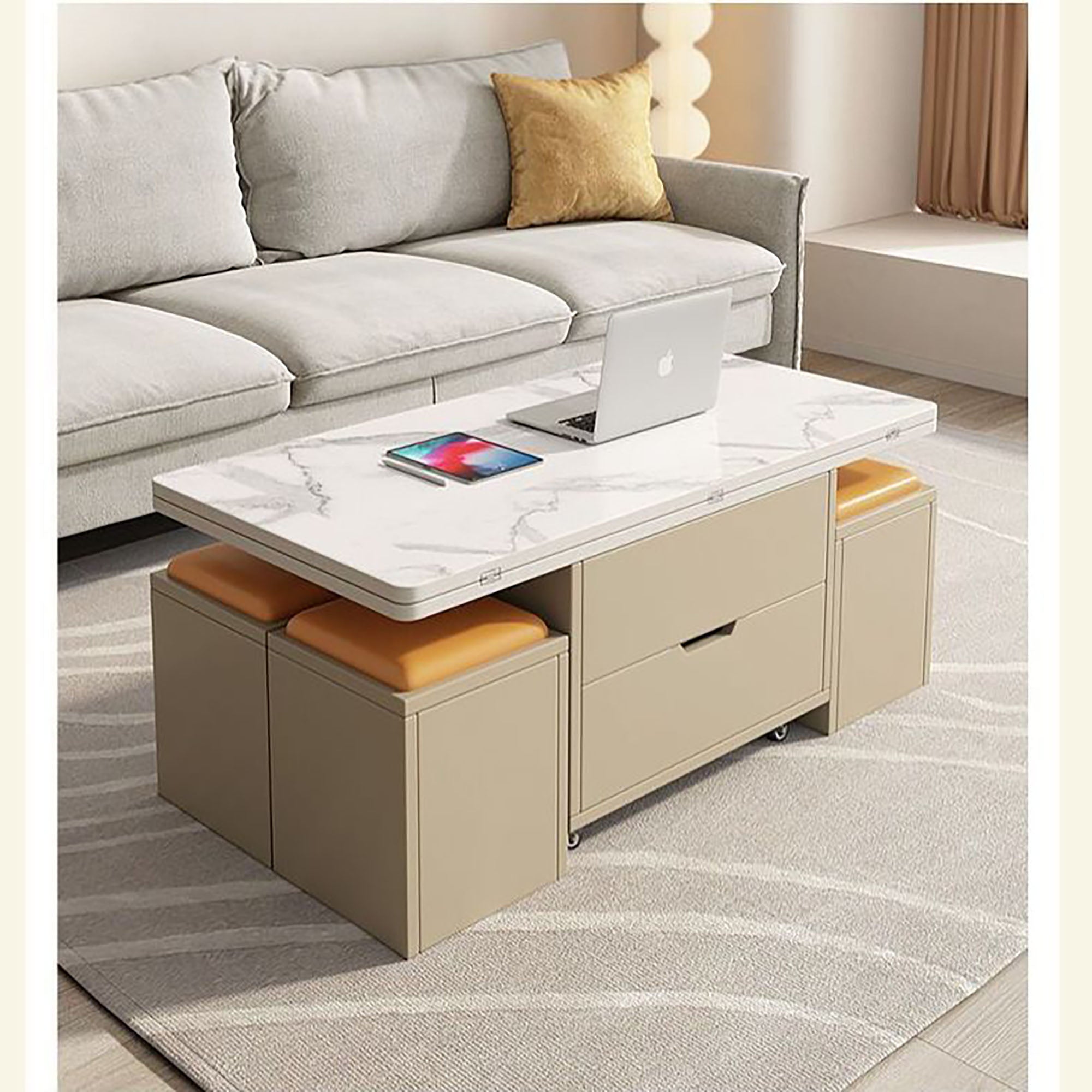 FlexiSpace Convertible Coffee Table (MX-15) - GLARA HOME