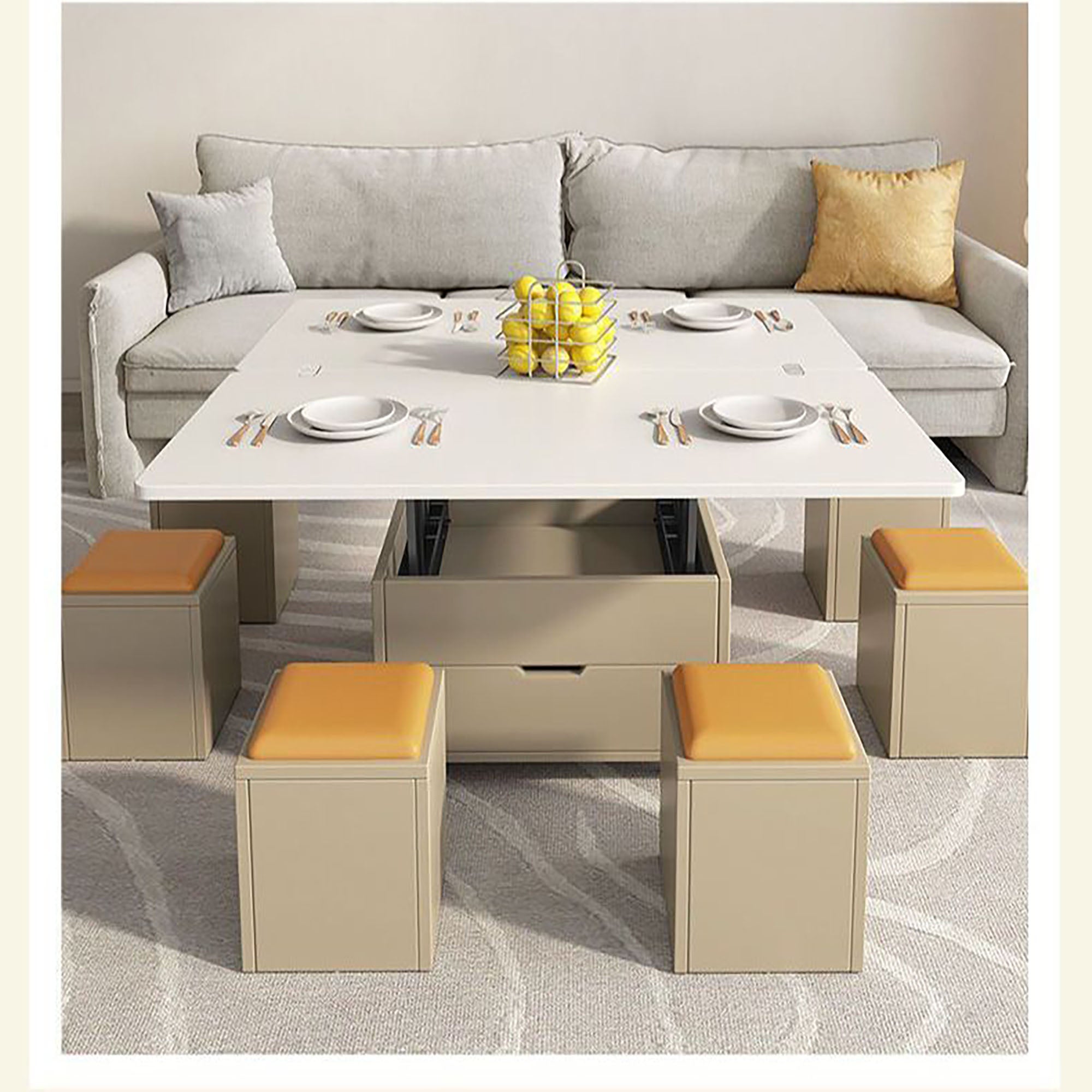 FlexiSpace Convertible Coffee Table (MX-15) - GLARA HOME