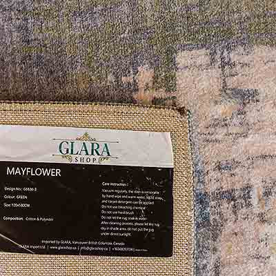 Glara Modern Grey and olive green 10x13, 8x10 rug