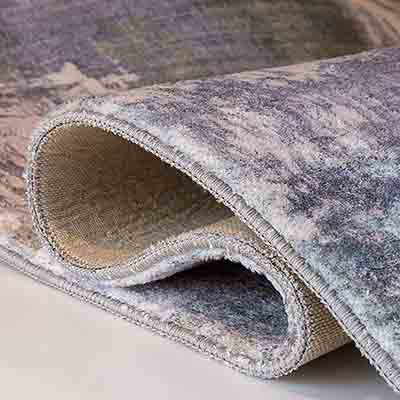 Glara Modern soft texture Grey and olive green 10x13, 8x10 rug