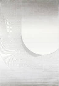 Glara “LUMORA” Light Curve Area Rug – Ivory & Soft Grey ( TY 08 ) - GLARA HOME