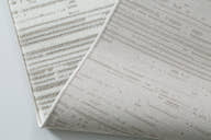 Glara “STRATA” Linear Textured Area Rug – Ivory & Soft Grey ( WX- 01 ) - GLARA HOME