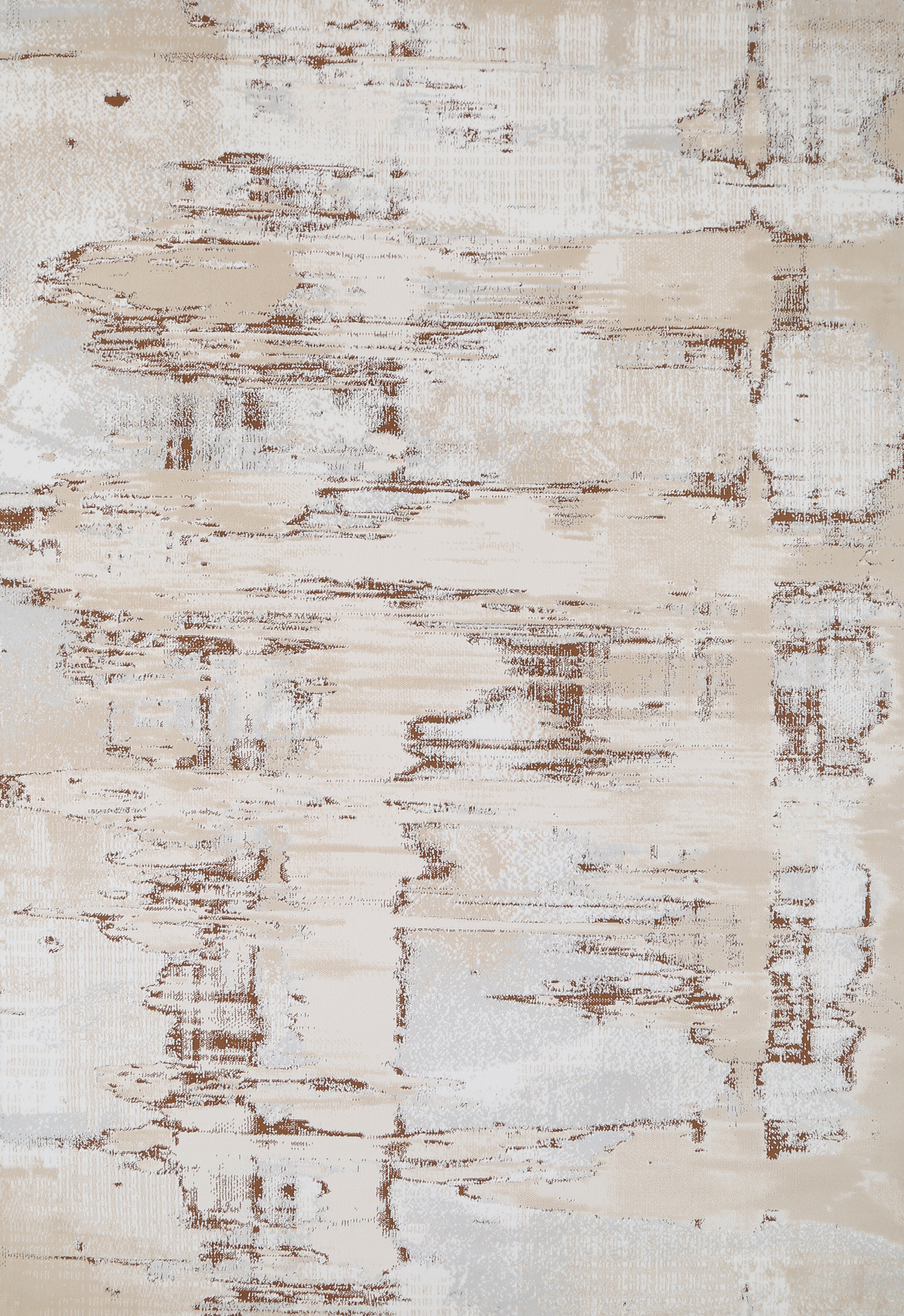 Glara Sandstone Abstract Rug – Warm Beige & Earth Tones ( PSN -03) - GLARA HOME