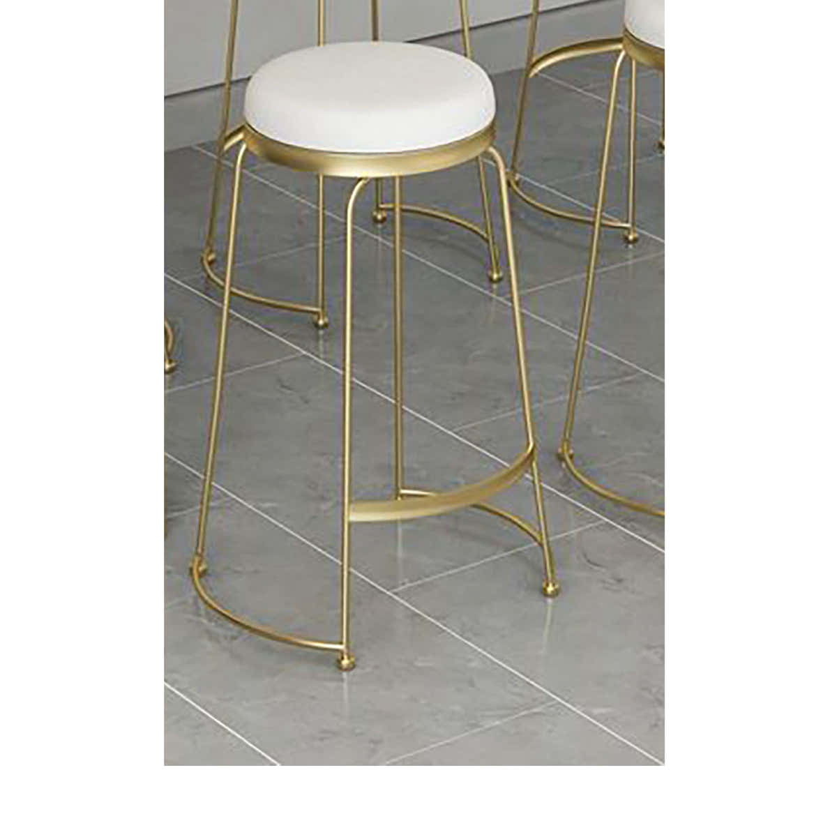 Gold Aura Bar Stool - GLARA HOME