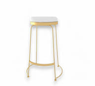 Gold Aura Bar Stool - GLARA HOME
